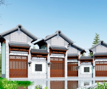 Chinese Style Ancient Architectural Buildings-ID:517677076