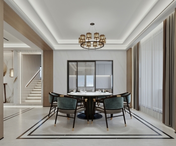 New Chinese Style Dining Room-ID:846283911