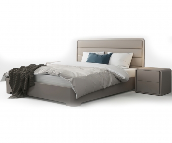 Modern Double Bed-ID:922251949