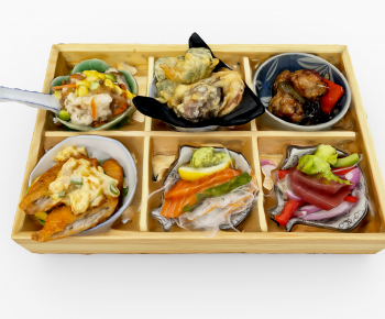现代寿司生鱼片饭盒-ID:267302045