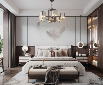 New Chinese Style Bedroom-ID:534173973