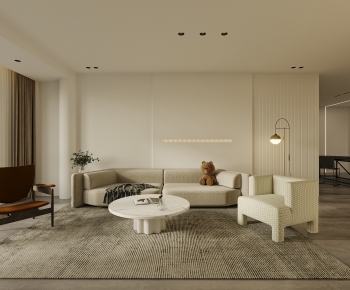 Wabi-sabi Style A Living Room-ID:252489097