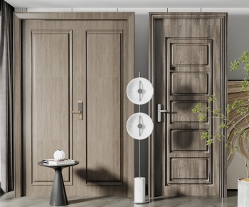 Simple European Style Solid Wood Door-ID:271152973