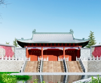 Chinese Style Ancient Architectural Buildings-ID:916146044
