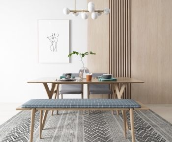 Nordic Style Dining Table And Chairs-ID:430692915