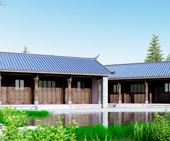 Chinese Style Ancient Architectural Buildings-ID:541299104