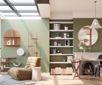 Simple European Style Study Space-ID:978812937