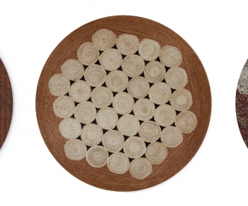 现代圆形地毯-ID:660301927