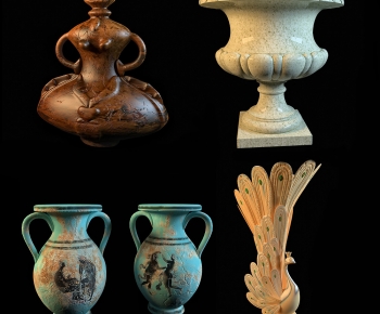 European Style Classical Style Clay Pot-ID:770816096