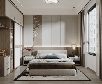 New Chinese Style Bedroom-ID:883013018