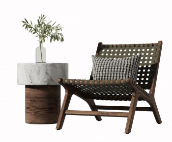 Wabi-sabi Style Lounge Chair-ID:293665898