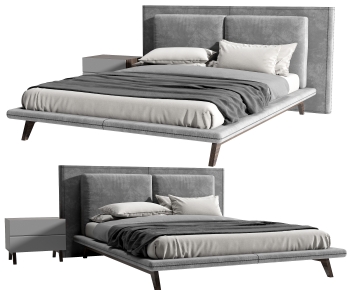 Modern Double Bed-ID:133255962