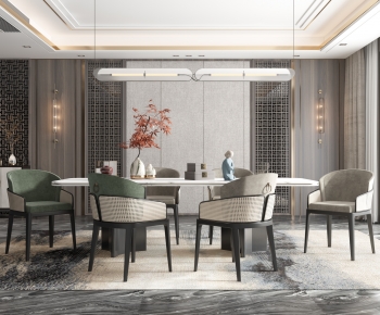 New Chinese Style Dining Room-ID:478024969