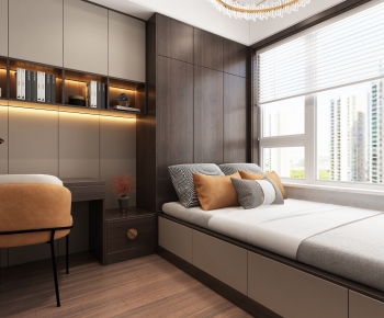 New Chinese Style Bedroom-ID:551827911