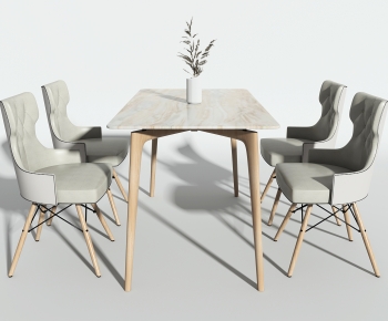 Nordic Style Dining Table And Chairs-ID:252300984