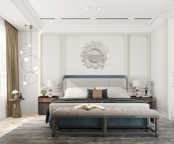 Simple European Style Bedroom-ID:153229007