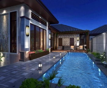 New Chinese Style Courtyard/landscape-ID:926458887