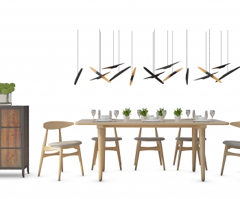 Nordic Style Dining Table And Chairs-ID:562957051