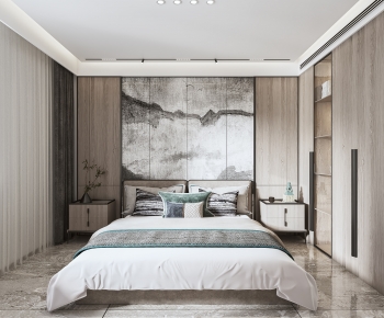 New Chinese Style Bedroom-ID:304547072