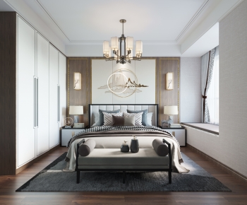 New Chinese Style Bedroom-ID:796242001