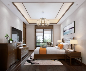 New Chinese Style Bedroom-ID:926276927