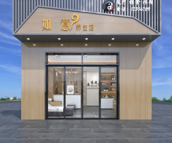 New Chinese Style Facade Element-ID:415240055