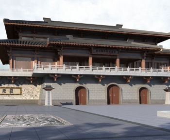 Chinese Style Ancient Architectural Buildings-ID:498276001