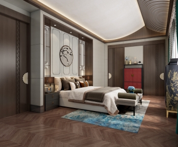 New Chinese Style Bedroom-ID:331129076