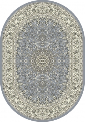 中式椭圆形地毯-ID:5495643