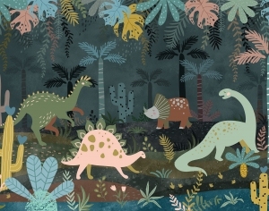 ModernAnimal And Plant Pattern Wallpaper