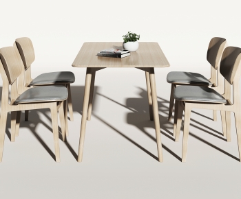 Nordic Style Dining Table And Chairs-ID:501931911