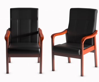 现代木质皮革扶手椅-ID:586662052