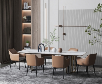 Modern Dining Table And Chairs-ID:558795938