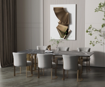 Modern Dining Table And Chairs-ID:727499961