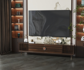 New Chinese Style TV Cabinet-ID:719072101