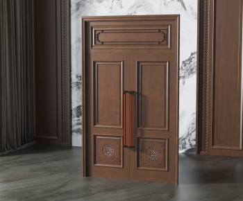 New Chinese Style Double Door-ID:711304906
