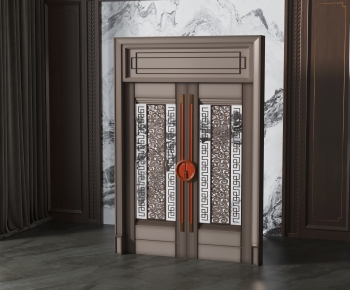 New Chinese Style Double Door-ID:707304005