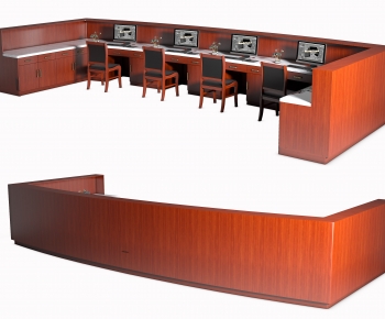 New Chinese Style The Reception Desk-ID:574992905
