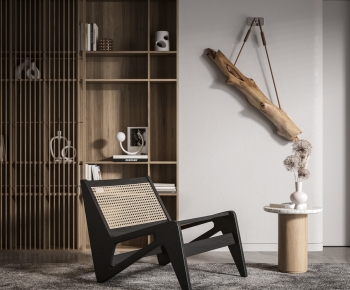 Wabi-sabi Style Lounge Chair-ID:691312077