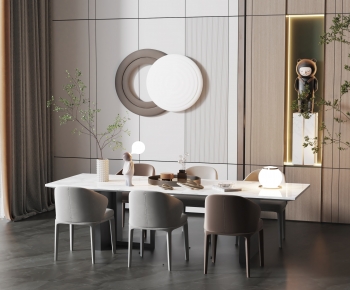 Modern Dining Table And Chairs-ID:552618988