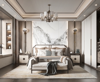 New Chinese Style Bedroom-ID:490746974