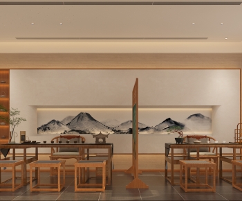 New Chinese Style Teahouse Tea House-ID:596596005
