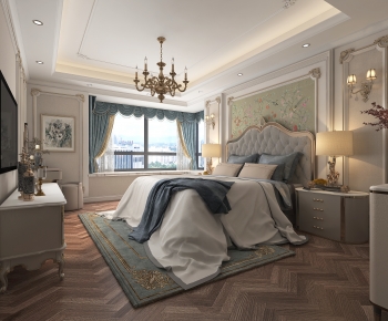 Simple European Style Bedroom-ID:252039916