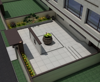 New Chinese Style Courtyard/landscape-ID:359627964