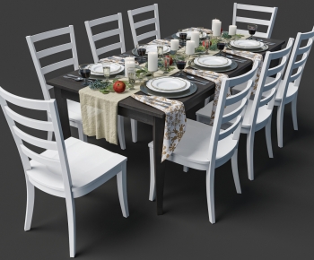 Modern Dining Table And Chairs-ID:419305096
