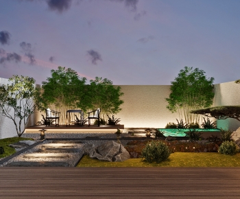 New Chinese Style Courtyard/landscape-ID:375459917