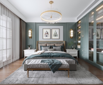 Simple European Style Bedroom-ID:485687973