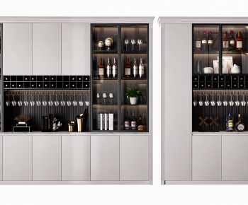 American Style Wine Cabinet-ID:553884987