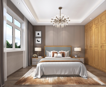 New Chinese Style Bedroom-ID:955373059