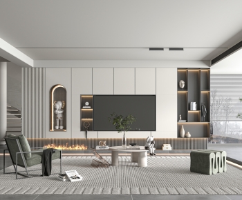 Modern A Living Room-ID:975188972